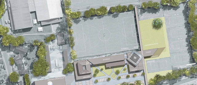 Neuordnung HSV Vereinsgelände: Entwurf – Gesamtplanung – „Masterplan“ – des Trainingsgeländes HSV-Ochsenzoll