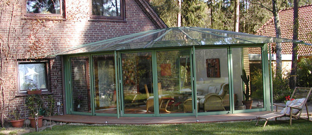 Wintergarten: Anbau – Wintergartenanbau an ein 2-Fam Haus